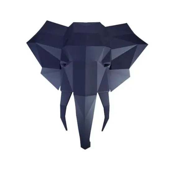 PaperCraft World 3D PaperCraft Elephant Head Wall Art DIY Kit {3}
