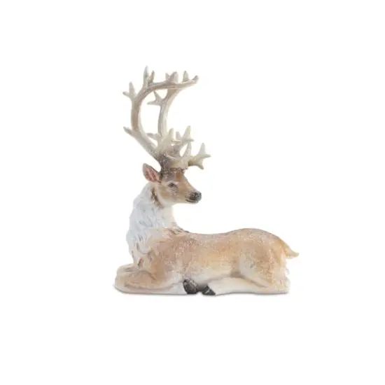 Glittered Holiday Deer Figurine Set {4}