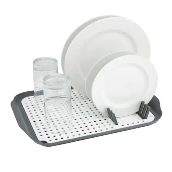Kitchen Details 2-Tone Self Draining Dish Rack {4}
