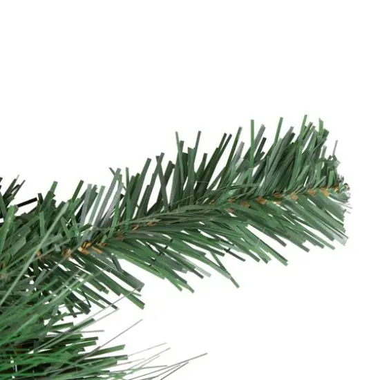 30" Unlit Poinsettia, Pine Cone & Ball Swag, Silver {5}