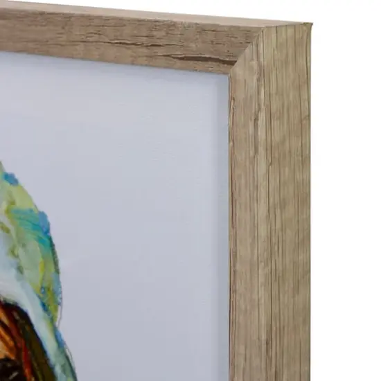 19" LED Lighted Norman Rockwell 'Santa Claus' Christmas Wall Art {6}