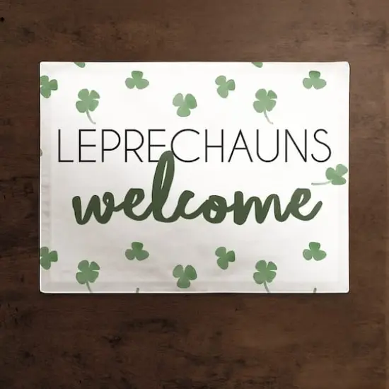 Leprechauns Welcome Poly Twill Placemat {3}