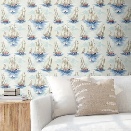 Surface Style Set Sail Peel & Stick Wallpaper Atlantic {1}