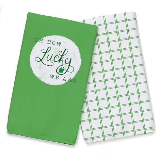 Oh How Lucky St. Patrick's Day Tea Towel Set {1}