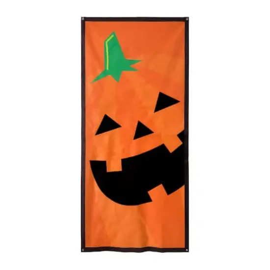 6ft. Jack-O'-Lantern Door Cover by Ashland&reg; {1}