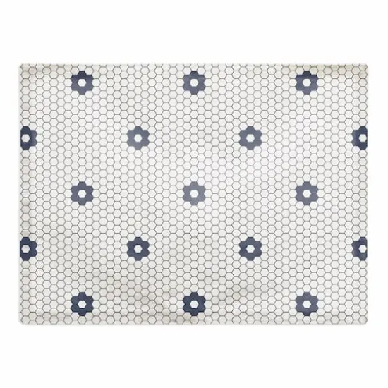 Floral Tile Pattern 18" x 14" Cotton Twill Placemat {1}