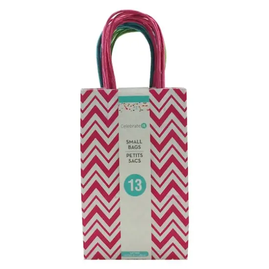 5.25" x 8.5" Bright Chevron Bag Value Pack By Celebrate It&trade; {4}