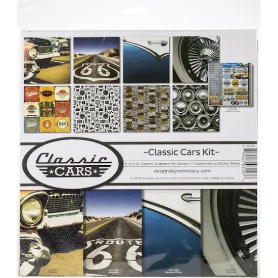Reminisce Collection Kit 12"X12"-Classic Cars {1}