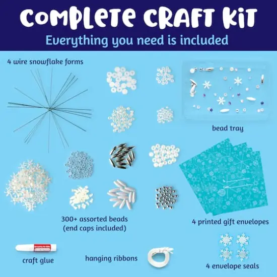 Creativity for Kids&reg; Beaded Snowflake Ornaments {4}