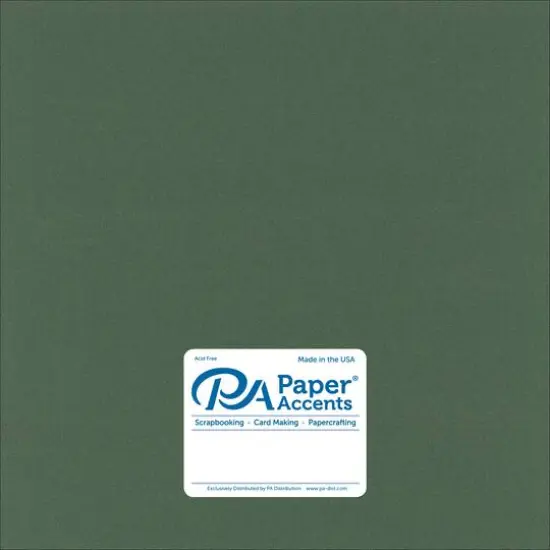 PA Paper&trade; Accents 12" x 12" Pearlized Cardstock, 25 Sheets Moss {1}