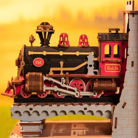 Rolife&reg; Wonderland Century Train Book Nook Kit {8}