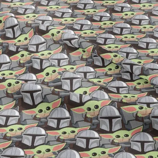 Camelot Fabrics Star Wars Mandalorian Stickers Cotton Precut Fabric Bundle {4}