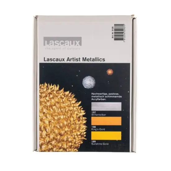 Lascaux 3 Color Metallic Artist Acrylics Set {3}