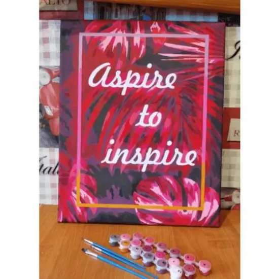 Crafting Spark Aspire to Inspire Painting by Numbers Kit {3}