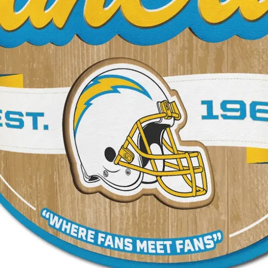 NFL Fan Cave Sign Los Angeles Chargers {5}
