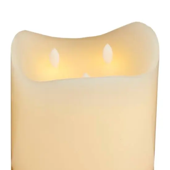 Cream & Gold Traditional Flameless Candle {4}