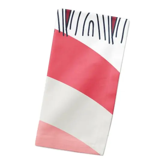 Funky Wave Pattern 10" x 10" Cotton Twill Napkin {3}