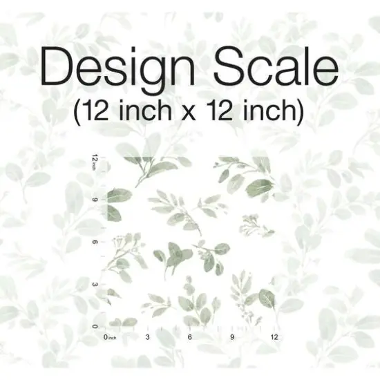 RoomMates Green Dancing Leaves Peel & Stick Wallpaper {7}