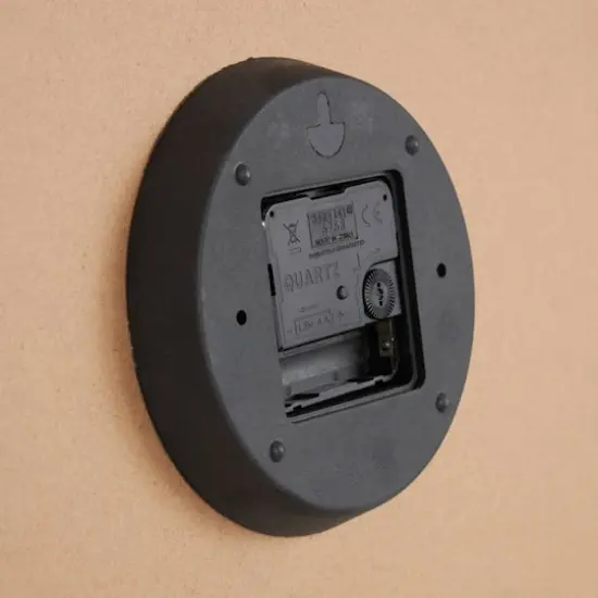 30" Natural Brown & White Mandala Wall Clock {9}