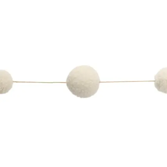 6ft. Ivory Pom Pom String Garlands, 2ct. {4}