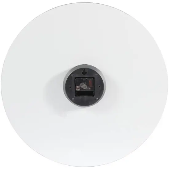 20" Black Glass Record Style Musical Notes Wall Clock {6}