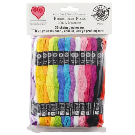 Pastel Embroidery Floss by Loops & Threads&trade;, 36ct. {6}