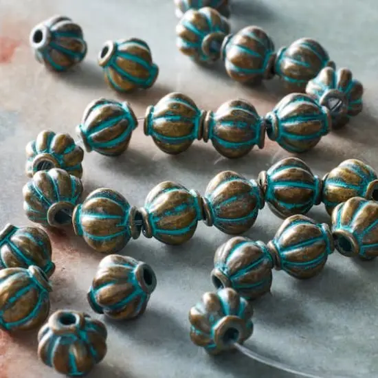 Patina Metal Lantern Beads, 8mm by Bead Landing&trade; {3}