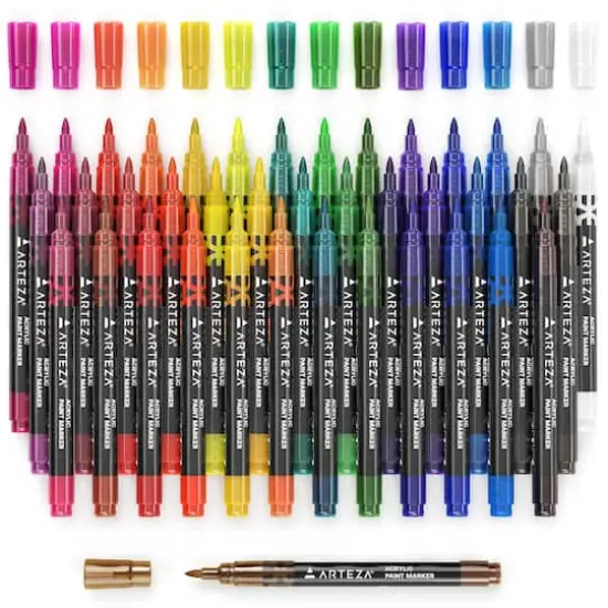 Arteza&reg; Bright Colors Extra Fine Acrylic Paint Marker Set {7}