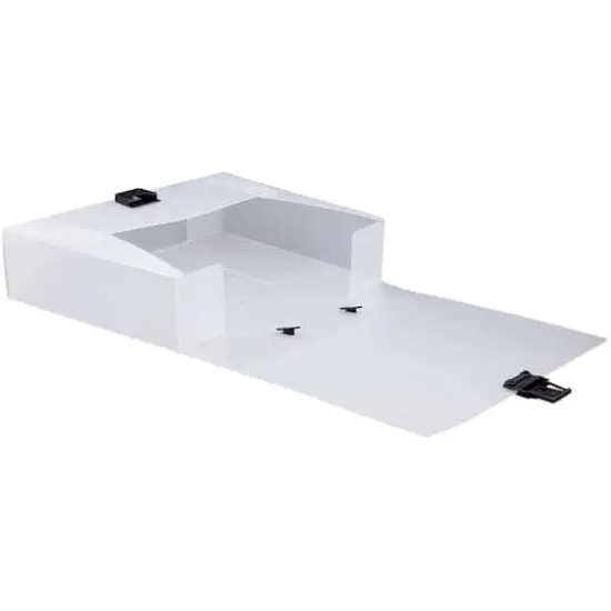 JAM Paper Clear 12.75" x 9.5" Plastic Portfolio Briefcase {4}