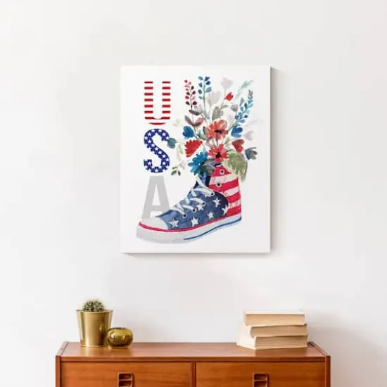 USA Sneaker Canvas Wall Art {5}
