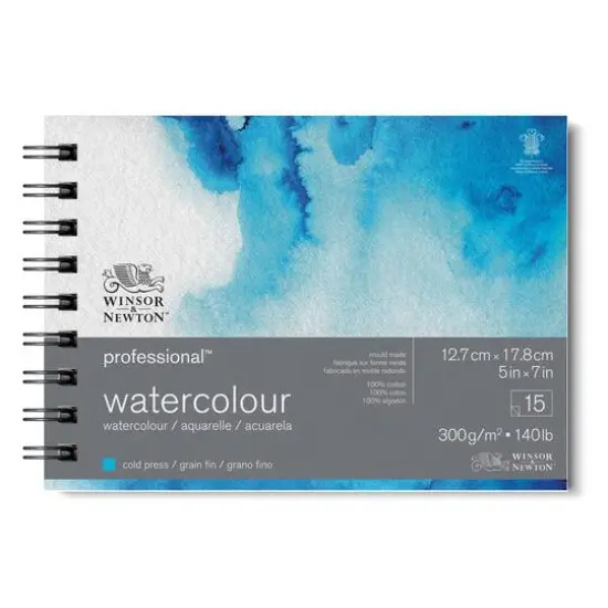 Winsor & Newton&reg; Professional&trade; Cold Press Watercolor Pad, 5" x 7" {5}