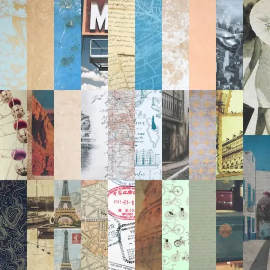 12" x 12" Vintage Travel Paper Pad by Recollections&trade;, 58 Sheets {3}