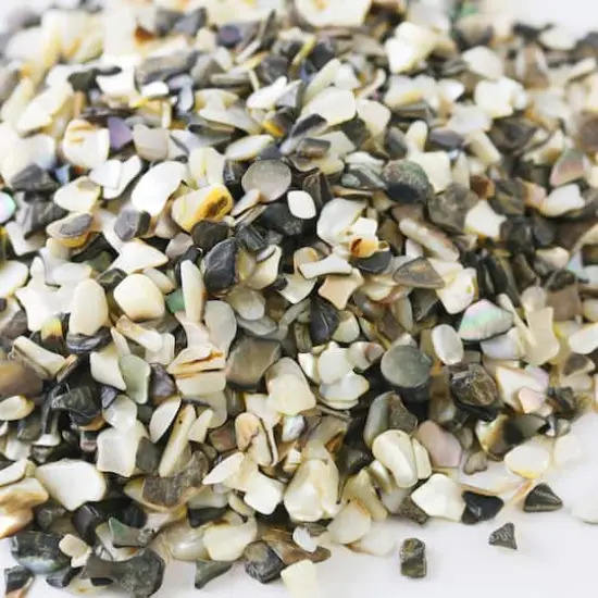 Vunder&trade; Crushed Tuxedo Mother of Pearl Shells {1}