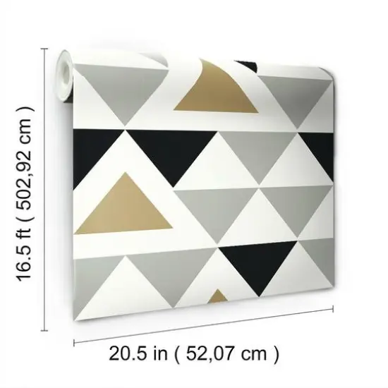 RoomMates Geometric Triangle Peel & Stick Wallpaper {8}