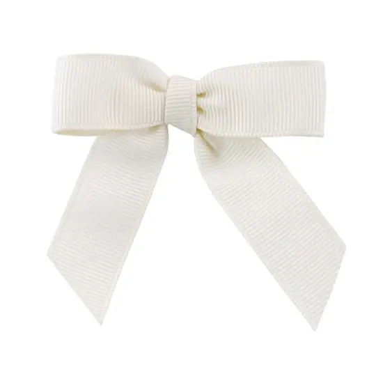 JAM Paper 2.5" Grosgrain Twist Tie Bows, 100ct. Antique White {1}