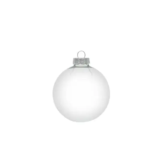 Whitehurst 12ct. 3" Clear Glass Ball Ornaments {1}