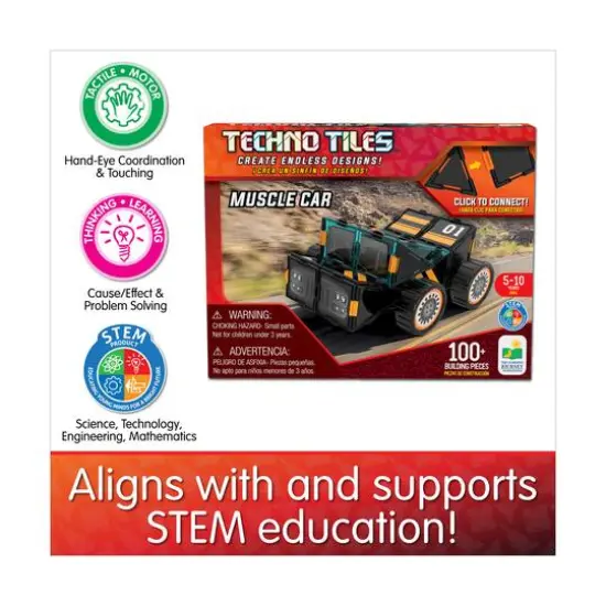 Techno Tiles - Muscle Car: 100+ Pcs {8}