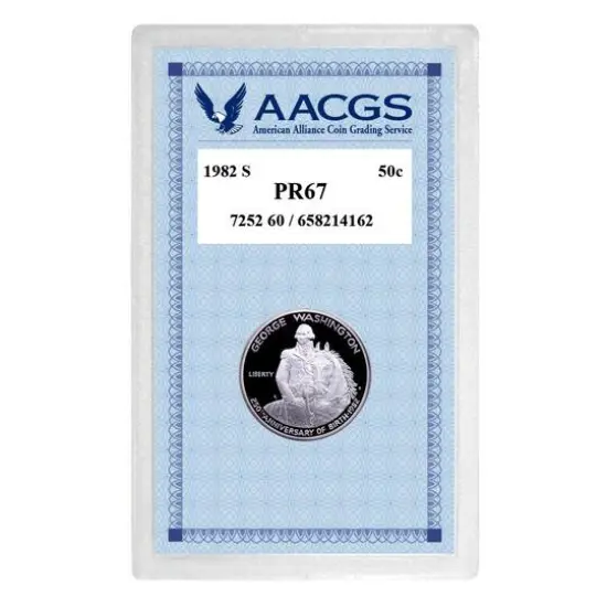 1982S Washington Commemorative Silver Half Dollar Graded PR67 Proof {1}