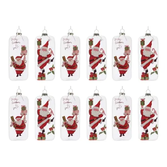 12ct. 6" Whimsical Santa Ornaments {4}