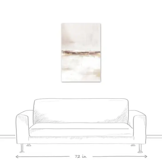 Golden Brown Horizon 24" x 36" Canvas Wall Art {4}