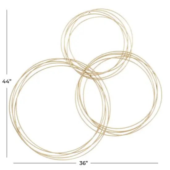 CosmoLiving by Cosmopolitan Gold Metal Wall D&eacute;cor {7}