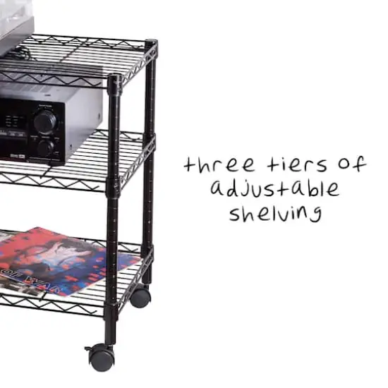 Honey Can Do 3-Tier Media Cart {3}