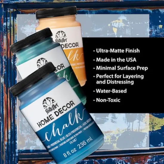 FolkArt&reg; Home D&eacute;cor Chalk Paint 12 Color Set {4}
