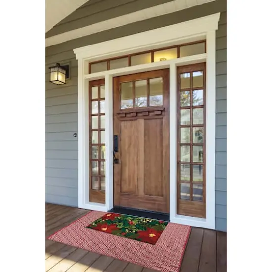 DII&reg; Poinsettias Doormat {8}