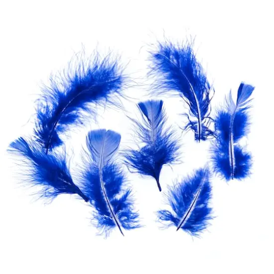 John Bead 4"-6" Marabou Feathers Royal Blue {3}