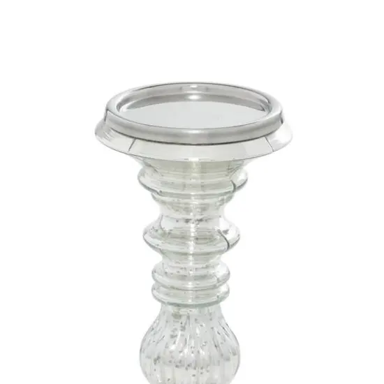 Silver Metal Traditional Candle Holder Set, 2ct. {3}
