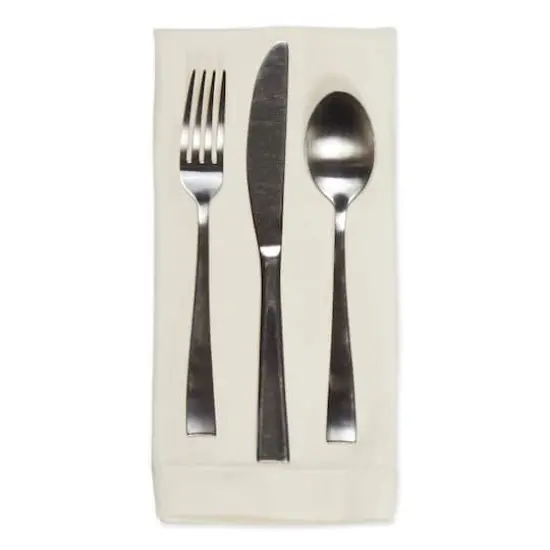 DII&reg; Oversized Linen Dinner Napkins, 4ct. Cream {5}