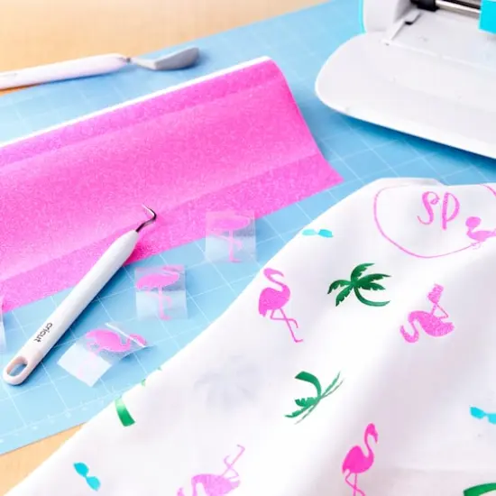 Cricut&reg; Iron-On Glitter Fluorescent Pink {3}