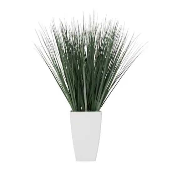 28" Foliage Artificial Plant with White Plastic Pot {7}