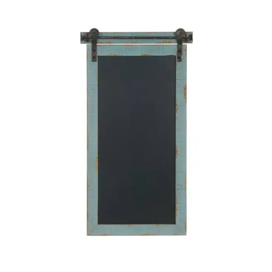 Blue Wall Mounted Chalk Board {1}